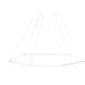 Z-Bar LED 45.34 inch Matte White Pendant Ceiling Light, Honeycomb